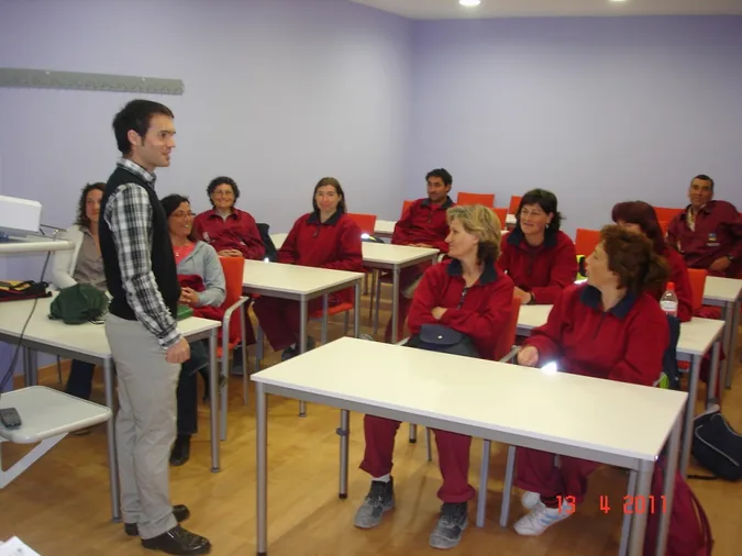 Charla para los alumnos del taller de empleo Extrema Durii