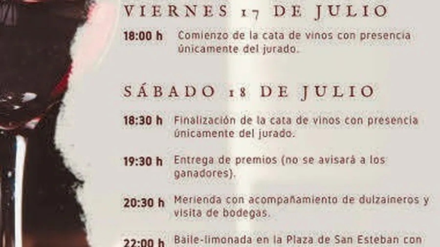 Este fin de semana, Concurso de vino artesanal
