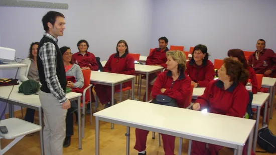 Charla para los alumnos del taller de empleo Extrema Durii