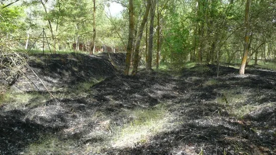 Un fuerte incendio en el Sotillo mantiene en vilo a los vecinos