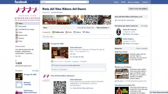 La Ruta del Vino Ribera del Duero crece en las redes sociales