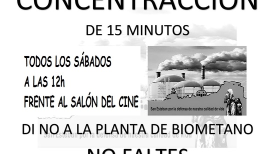 Concentraciones los sábados de abril contra la planta de biometano